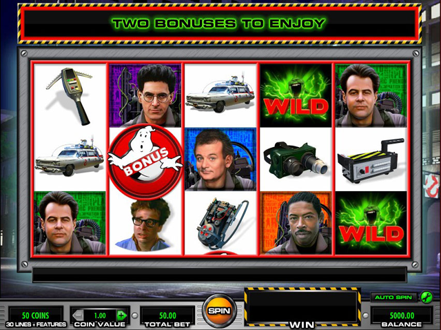 Ghostbusters Video Slot Screenshot