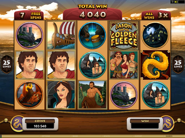 Jason and the Golden Fleece Video Slot Screenshot