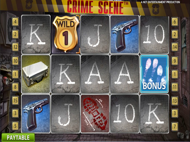 Crime Scene Video Slot Screenshot