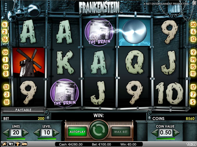 Frankenstein Video Slot Screenshot