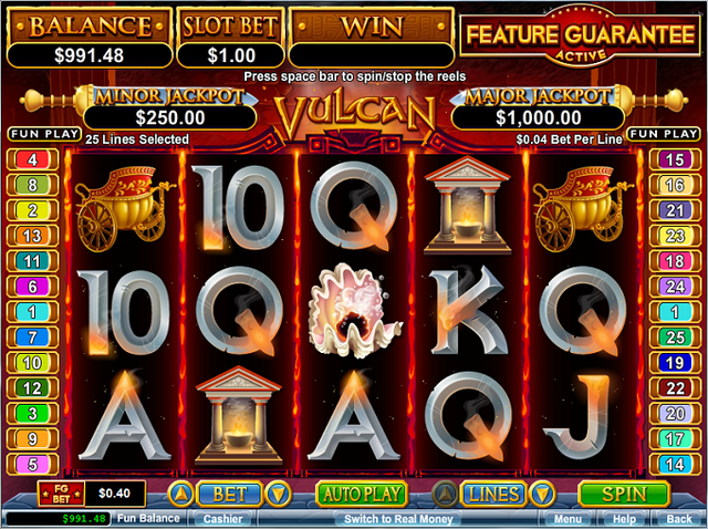 Vulcan Video Slot Screenshot