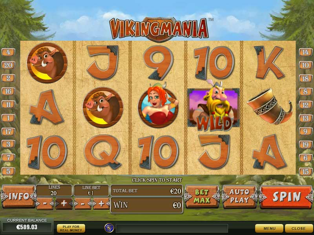 Viking Mania Video Slot Screenshot